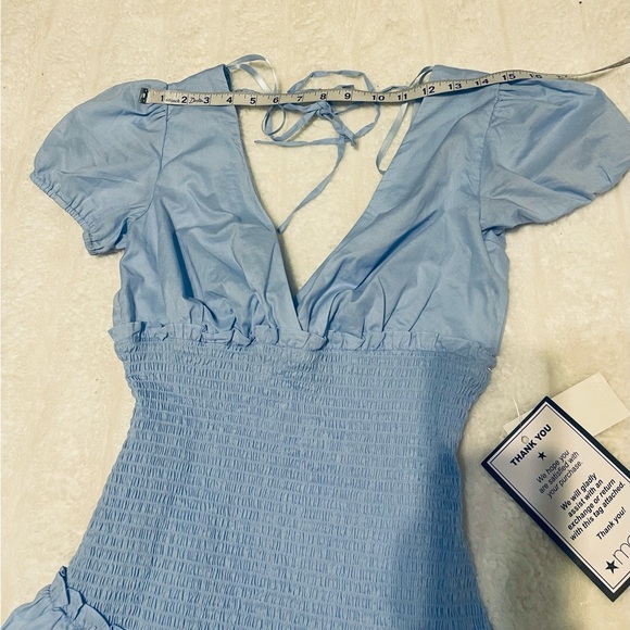 Macy's Light Blue Puff Sleeve Mini Dress💎💎 - Picture 9 of 14